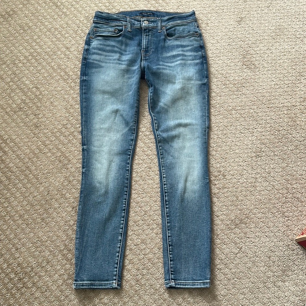 NEW Lucky Brand 100 Skinny Jeans Advanced Stretch Gilman Quartz wash size 30x30